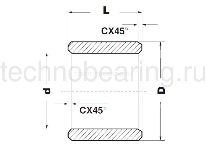 Втулка скольжения BNZ222822 ISB — детальное фото 1