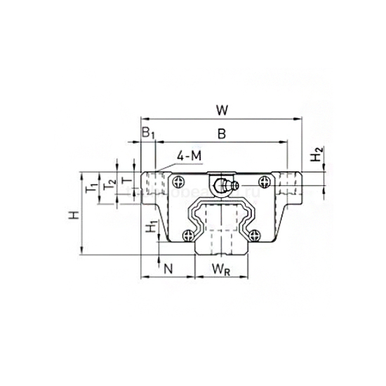 Каретка HCW35CCZAH (HGW35CCZAH) TECHNIX