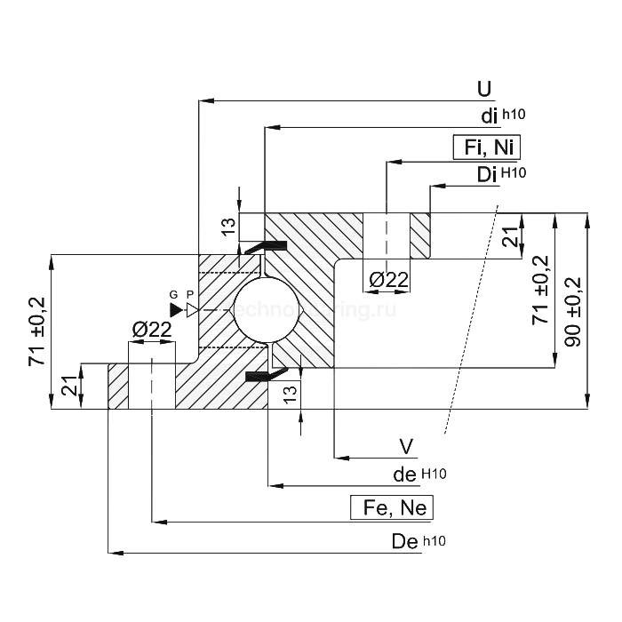 ОПУ фланцевая серия NBL.30.1455.200-1PPN ISKRA
