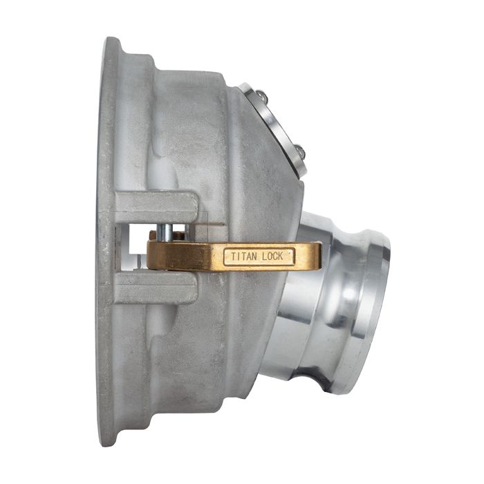 Переходник гравитационный для API адаптера, 4in, с камлоком 4in алюминий и смотр.cтеклом TL400GAG400AL TITAN LOCK