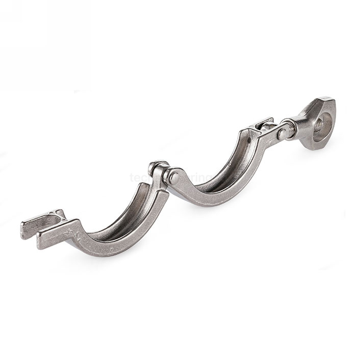 Хомут CLAMP одноосевой DN150 нерж. 304,фланец 183мм, DIN TL150CLC-2 TITAN LOCK