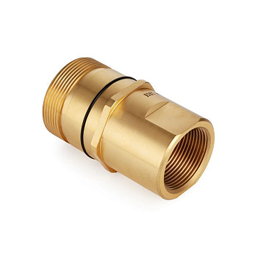 1in, БРС серия W резьбовая, ниппель, латунь, резьба NPT TL8WMN TITAN LOCK