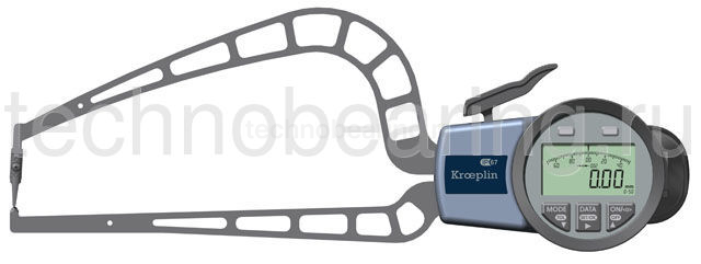 Кронциркуль цифровой для измерения толщины стенок труб Kroeplin C4R50S 0-50мм/0.02мм  Kroeplin