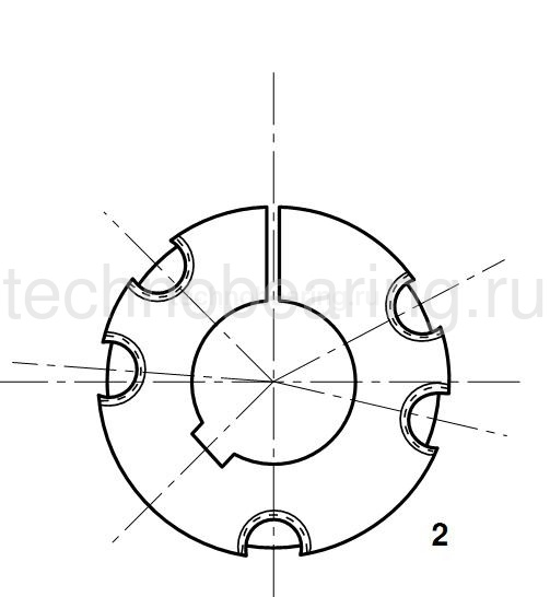 Втулка тапербуш 3535-55 мм Sati