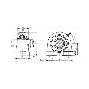 Подшипниковый узел UCPA208 FKD