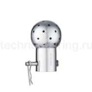 Моющая головка 360 град. под шплинт, DN12, D шара 28 мм, нерж. 304, TL28/12WHCP TITAN LOCK