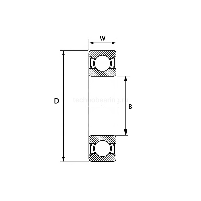 Нержавеющий подшипник 6212 BSS 2RS BECO — детальное фото 1