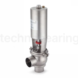 Односедельный клапан отсечной с пневмоприводом, нерж. под приварку, DN50, тип 20, TL50OSVP-20-WD TITAN LOCK