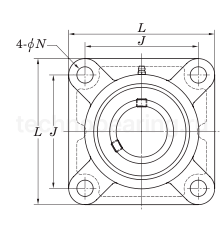 Корпус подшипника F206 TSC