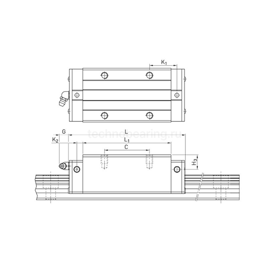 Каретка HCH35CAZAH (HGH35CAZAH) TECHNIX