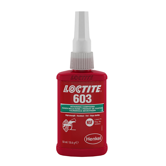 Фиксатор втулочный быстроотверждаемый, 50 мл 603 Loctite — детальное фото 0