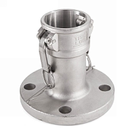 Камлок нержавеющий тип FC, розетка с фланцем 2", AISI316, TL200FCSS TITAN LOCK