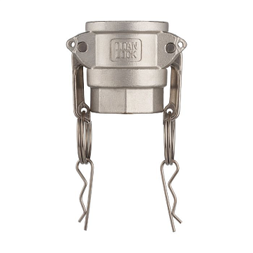 Камлок нержавеющий тип D розетка, внутр. резьба BSP 2 1/2", AISI316, TL250DSS316 TITAN LOCK