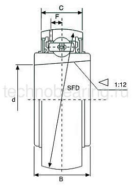 Подшипник UK213 (YSA213-2FKA) ISB