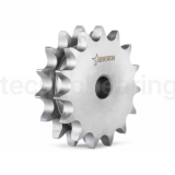 Звездочка двойная для однорядных цепей: 06B-1, Z=14, 3/8"x7/32" DS05014 (PHS06B-1DSA14) ISKRA