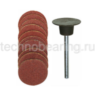 Шлифoвальные круги с дискодержателем ø.18 мм., зерн. К 100 и К150 по 5 шт.) 28982 Proxxon