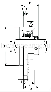 Подшипниковый узел UCFC207 (FYG35TF) ISB