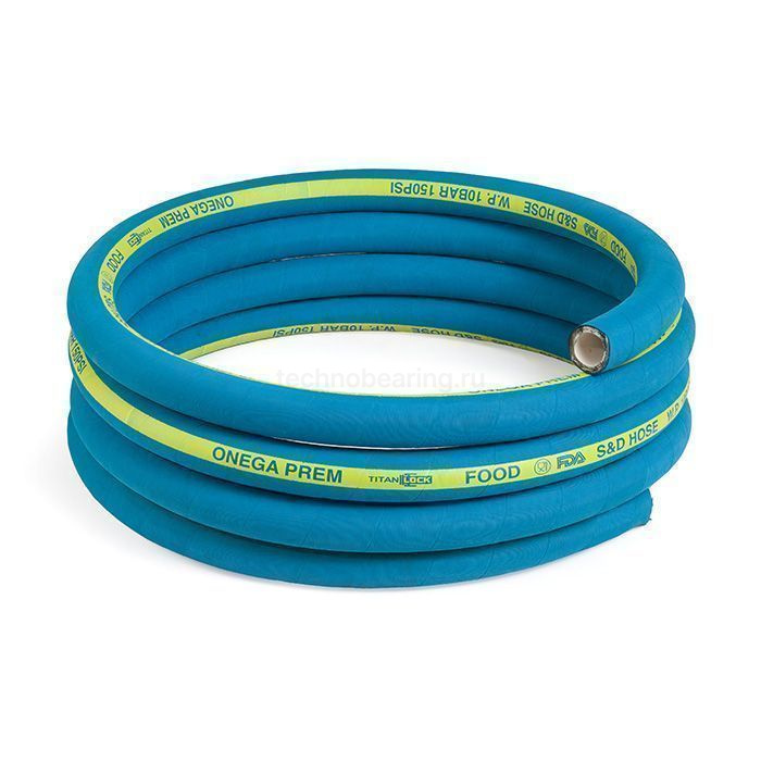 Пищевой рукав для жирных продуктов «ONEGA-PREM », нап/всас., вн. диам. 63мм, 10bar, NBR, TL063ON-PR TITAN LOCK