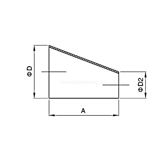 Переходник эксцентрический приварной, DN 25 x DN 20, нерж. сталь 316, TLWER25-20SS TITAN LOCK
