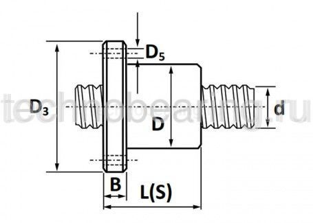 Винт ШВП SFU-R2510 TECHNIX