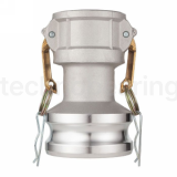 Камлок алюминиевый тип DА (переходник розетка 2" х ниппель 3"), TL2030DAAL TITAN LOCK