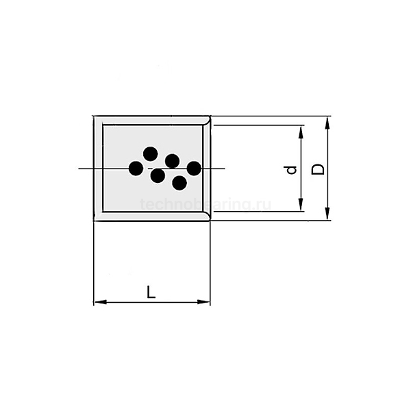 Втулка скольжения (графит/бронза) BNZ354550BG1 ISKRA — детальное фото 1