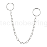 Цепь с натяжными кольцами для камлоков, 300 мм (12 in), нерж.сталь 304 TLCHAIN12SS TITAN LOCK