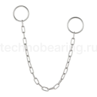 Цепь с натяжными кольцами для камлоков, 300 мм (12 in), нерж.сталь 304 TLCHAIN12SS TITAN LOCK