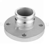 Камлок нержавеющий тип FA, ниппель с фланцем 6", AISI316, TL600FASS TITAN LOCK