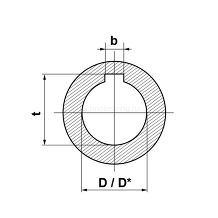 Втулка тапербуш 1108-19 мм ISKRA