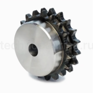 Звездочка под расточку со ступицей c калеными зубьями для цепи 08B-2, Z=14 PD09T14 ISKRA