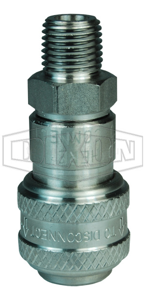 1/4in БРС серия DF, ниппель, резьба NPT D2M2 DIXON