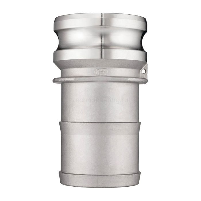 Камлок нержавеющий тип E, ниппель с хвостовиком 4", AISI304, TL400ESS TITAN LOCK