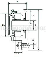 Разъемный фланцевый корпус 722510DB ISB