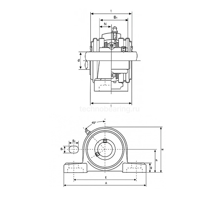 Подшипниковый узел UCP213
