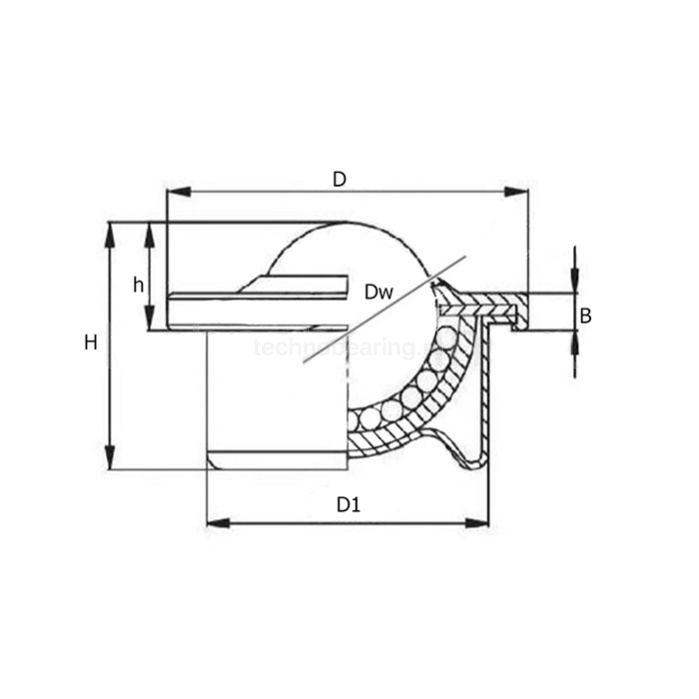 Шариковая опора CY22HPL/CS ISKRA