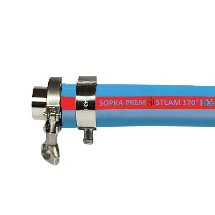 Рукав для пара и горячей воды «SOPKA-PREM» с пищ. допуском, внутр.диам. 32мм, TL032SP-PR TITAN LOCK