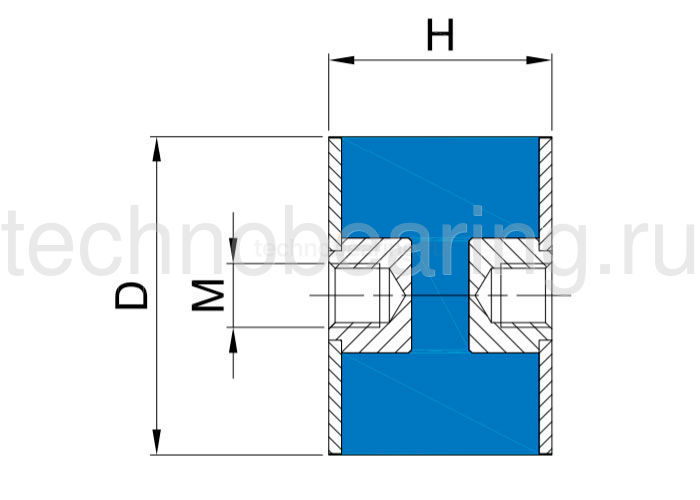 Виброизолятор FF50X50 M10 FF505010 ISB