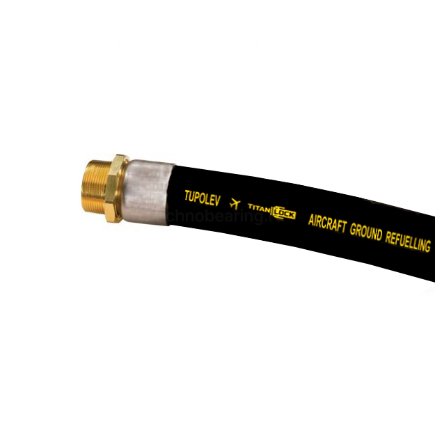 Рукав для авиационного топлива и заправки самолетов TUPOLEV, напорный, вн.диам. 63 мм, -30C, 20 Бар, TL063TV TITAN LOCK