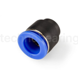 Фитинг-заглушка цанговая пневматическая, 16 мм, пластик, тип PPF, TLP-PPF16 TITAN LOCK