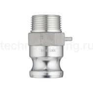 Камлок алюминиевый тип F ниппель, наруж. резьба BSP 2", TL200FAL TITAN LOCK