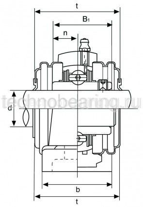 Подшипниковый узел UCP206 TECHNIX