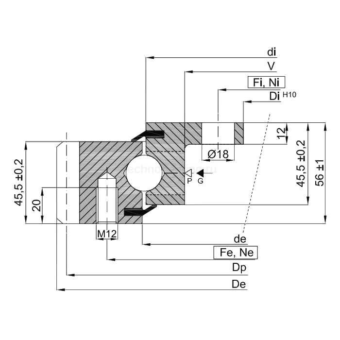 ОПУ фланцевая серия EBL.20.0414.200-1STPN ISKRA