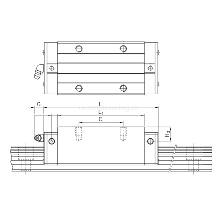 Каретка HGH25CAZAHZZ (HCH25CAZAHZZ) TECHNIX