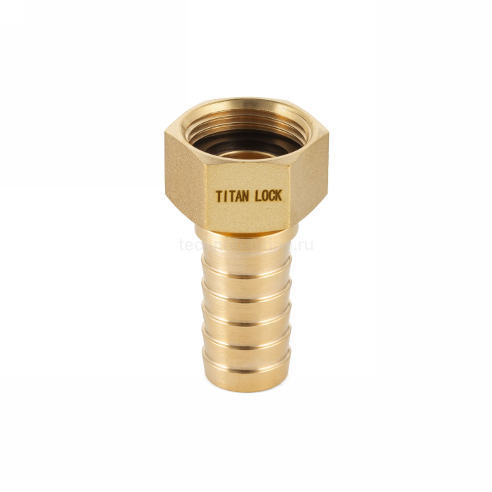 Штуцер для пара  DIN 2826, с концом под рукав, латунь, вн.резьба, 1/2" TLSTDIN-F1/2 TITAN LOCK