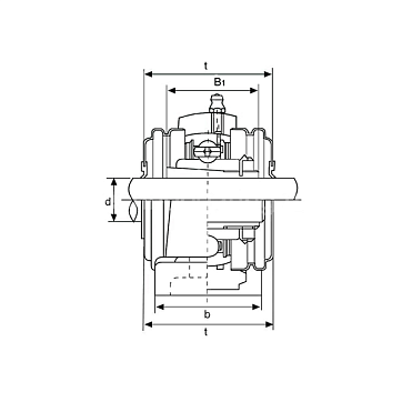 Подшипниковый узел UKP210 FKD