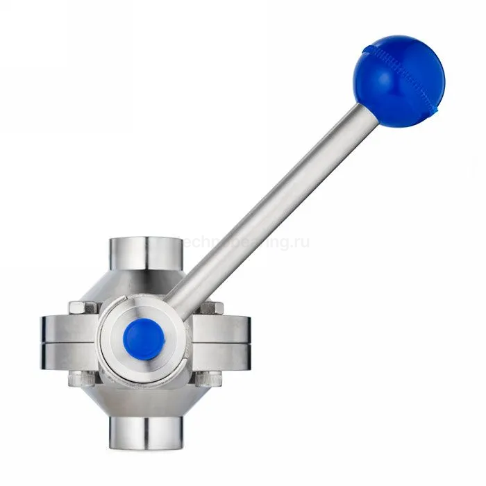 Кран шаровый нержавеющий (AISI304) DN50, типа сварка-сварка, DIN TLHBV050WDS TITAN LOCK