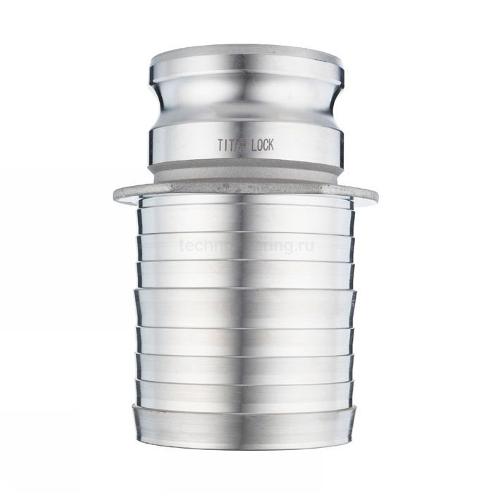 Камлок алюминиевый тип E, 3", ниппель с хвостовиком под рукав 4", TL3040EAL TITAN LOCK