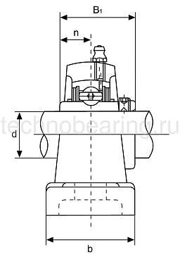 Подшипниковый узел UCP205 ISB EcoLine