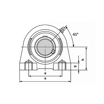 Подшипниковый узел UCPA210 ISKRA